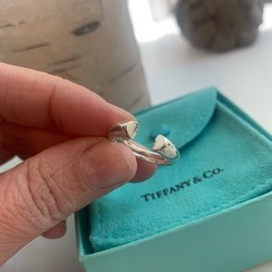 Tiffany & Co. Silver Ring mini hearts